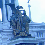 particolare altare della patria a roma